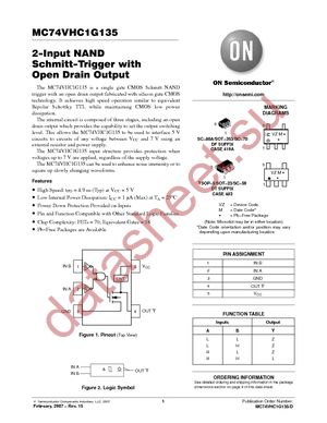 M74VHC1G135DFT2G datasheet  